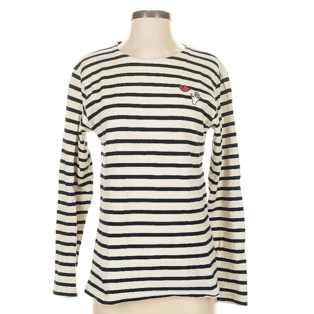 Madewell x Armor Lux Embroidered Hands & Lips Tee